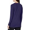 Cherokee Long Sleeve Underscrub for Women Modern Classic fit Soft Crew Neck Knit Tee with 2-Way Stretch – 4881(Navy)