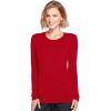 Cherokee Long Sleeve Underscrub for Women Modern Classic fit Soft Crew Neck Knit Tee with 2-Way Stretch – 4881(Red)