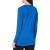 Cherokee Long Sleeve Underscrub for Women Modern Classic fit Soft Crew Neck Knit Tee with 2-Way Stretch – 4881(Royal)