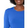 Cherokee Long Sleeve Underscrub for Women Modern Classic fit Soft Crew Neck Knit Tee with 2-Way Stretch – 4881(Royal)