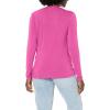 Cherokee Long Sleeve Underscrub for Women Modern Classic fit Soft Crew Neck Knit Tee with 2-Way Stretch – 4881(Shocking Pink)