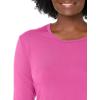 Cherokee Long Sleeve Underscrub for Women Modern Classic fit Soft Crew Neck Knit Tee with 2-Way Stretch – 4881(Shocking Pink)