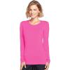 Cherokee Long Sleeve Underscrub for Women Modern Classic fit Soft Crew Neck Knit Tee with 2-Way Stretch – 4881(Shocking Pink)