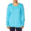 Cherokee Long Sleeve Underscrub for Women Modern Classic fit Soft Crew Neck Knit Tee with 2-Way Stretch – 4881(Turquoise)