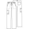 Cherokee Luxe Men Scrubs Pant Fly Front Drawstring Cargo 1022(Teal)