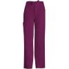 Cherokee Luxe Men Scrubs Pant Fly Front Drawstring Cargo 1022(Wine)