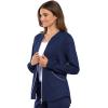 Cherokee Luxe Sport Women Warm Up Scrubs Jacket Zip Front CK300(Navy)