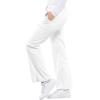 Cherokee Luxe Women Scrubs Pant Low Rise Flare Leg Drawstring Cargo 21100(White)