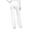 Cherokee Luxe Women Scrubs Pant Low Rise Flare Leg Drawstring Cargo 21100(White)
