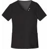 Cherokee Luxe Women Scrubs Top Crossover V-Neck Pin-Tuck 1999(Black)
