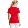 Cherokee Luxe Women Scrubs Top Crossover V-Neck Pin-Tuck 1999(Red)