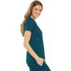 Cherokee Luxe Women Scrubs Top Empire Waist Mock Wrap 21701(Caribbean Blue)