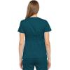 Cherokee Luxe Women Scrubs Top Empire Waist Mock Wrap 21701(Caribbean Blue)
