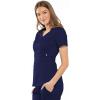 Cherokee Luxe Women Scrubs Top Empire Waist Mock Wrap 21701(Navy)
