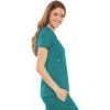 Cherokee Luxe Women Scrubs Top Empire Waist Mock Wrap 21701(Teal)