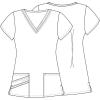 Cherokee Luxe Women Scrubs Top V-Neck 1845(Blue Wave)