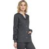 Cherokee Luxe Women Warm Up Scrubs Jacket Snap Front 1330(Pewter)