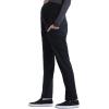 Cherokee Maternity Scrub Pants for Women Straight Leg Bottoms with Belly Coverage, Ultra Soft 2-Way Stretch Fabric – WW155(Black)