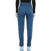 Cherokee Maternity Scrub Pants for Women Straight Leg Bottoms with Belly Coverage, Ultra Soft 2-Way Stretch Fabric – WW155(Caribbean Blue)