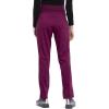 Cherokee Maternity Scrub Pants for Women Straight Leg Bottoms with Belly Coverage, Ultra Soft 2-Way Stretch Fabric – WW155(Wine)