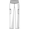 Cherokee Maternity Scrub Pants for Women, Workwear Professionals Soft Stretch WW220(Galaxy Blue)