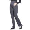 Cherokee Maternity Scrub Pants for Women, Workwear Professionals Soft Stretch WW220(Pewter)
