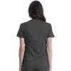 Cherokee Maternity Scrub Top Mock Wrap with 2 Pockets, Breathable and 2-Way Stretch Fabric – WW688(Pewter)