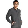 Cherokee Men Scrubs Jacket Zip Front CK394A(Heather Pewter)