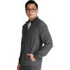 Cherokee Men Scrubs Jacket Zip Front CK394A(Heather Pewter)