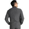 Cherokee Men Scrubs Jacket Zip Front CK394A(Heather Pewter)