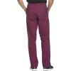 Cherokee Men Scrubs Pant Workwear Core Stretch Fly Front WW200(Wine)