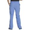 Cherokee Men Scrubs Set Modern Fit V-Neck Scrub Tops, CK900A and Tapered Leg Drawstring Scrub Pants, CK200A(Ciel)