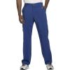 Cherokee Men Scrubs Set Modern Fit V-Neck Scrub Tops, CK900A and Tapered Leg Drawstring Scrub Pants, CK200A(Galaxy Blue)