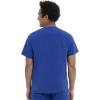Cherokee Men Scrubs Set Modern Fit V-Neck Scrub Tops, CK900A and Tapered Leg Drawstring Scrub Pants, CK200A(Galaxy Blue)