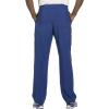 Cherokee Men Scrubs Set Modern Fit V-Neck Scrub Tops, CK900A and Tapered Leg Drawstring Scrub Pants, CK200A(Galaxy Blue)