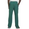 Cherokee Men Scrubs Set Modern Fit V-Neck Scrub Tops, CK900A and Tapered Leg Drawstring Scrub Pants, CK200A(Hunter Green)