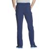 Cherokee Men Scrubs Set Modern Fit V-Neck Scrub Tops, CK900A and Tapered Leg Drawstring Scrub Pants, CK200A(Navy)