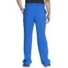 Cherokee Men Scrubs Set Modern Fit V-Neck Scrub Tops, CK900A and Tapered Leg Drawstring Scrub Pants, CK200A(Royal)
