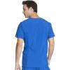 Cherokee Men Scrubs Set Modern Fit V-Neck Scrub Tops, CK900A and Tapered Leg Drawstring Scrub Pants, CK200A(Royal)
