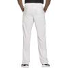 Cherokee Men Scrubs Set Modern Fit V-Neck Scrub Tops, CK900A and Tapered Leg Drawstring Scrub Pants, CK200A(White)