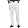 Cherokee Men Scrubs Set Modern Fit V-Neck Scrub Tops, CK900A and Tapered Leg Drawstring Scrub Pants, CK200A(White)