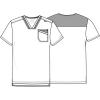 Cherokee Men Scrubs Top Workwear Revolution V-Neck WW751(Pewter)