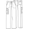 Cherokee Men & Women Scrubs Pant Workwear Core Stretch Drawstring Cargo 4043(Olive)
