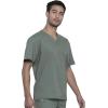 Cherokee Men & Women Scrubs Top Workwear Professionals Pocketless Tuckable V-Neck WW605(Olive)
