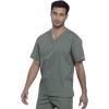 Cherokee Men & Women Scrubs Top Workwear Professionals Pocketless Tuckable V-Neck WW605(Olive)