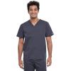 Cherokee Men & Women Scrubs Top Workwear Professionals Pocketless Tuckable V-Neck WW605(Pewter)