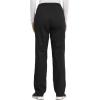 Cherokee Men and Women Scrub Set Tuckable V-Neck Top, WW625 with Tapered Leg Drawstring Pant, WW020(Black)