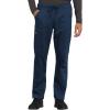 Cherokee Men and Women Scrub Set Tuckable V-Neck Top, WW625 with Tapered Leg Drawstring Pant, WW020(Navy)