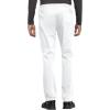 Cherokee Men and Women Scrub Set Tuckable V-Neck Top, WW625 with Tapered Leg Drawstring Pant, WW020(White)
