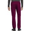 Cherokee Men and Women Scrub Set Tuckable V-Neck Top, WW625 with Tapered Leg Drawstring Pant, WW020(Wine)